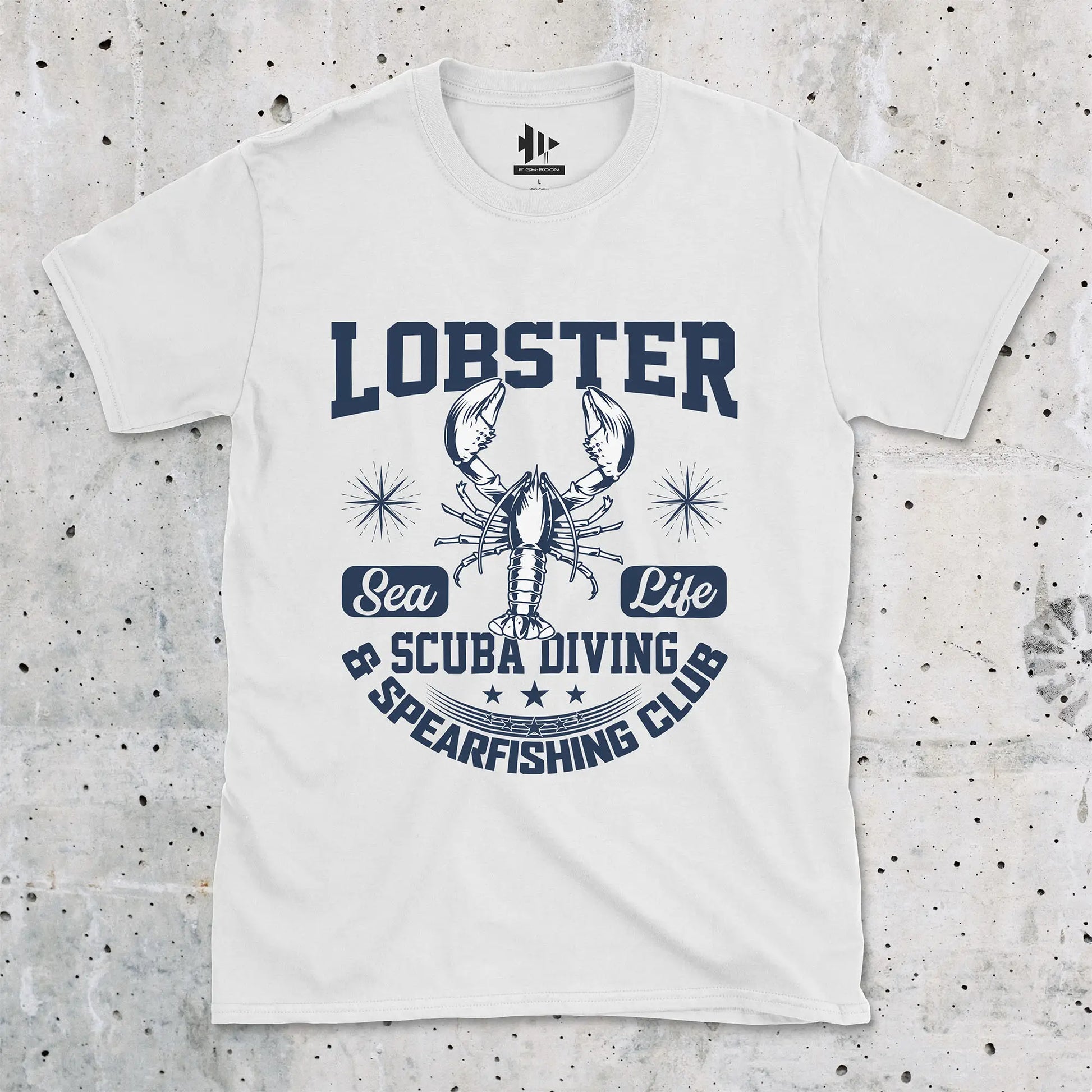 White, Lobster Sea Fishing Tee – fish-room