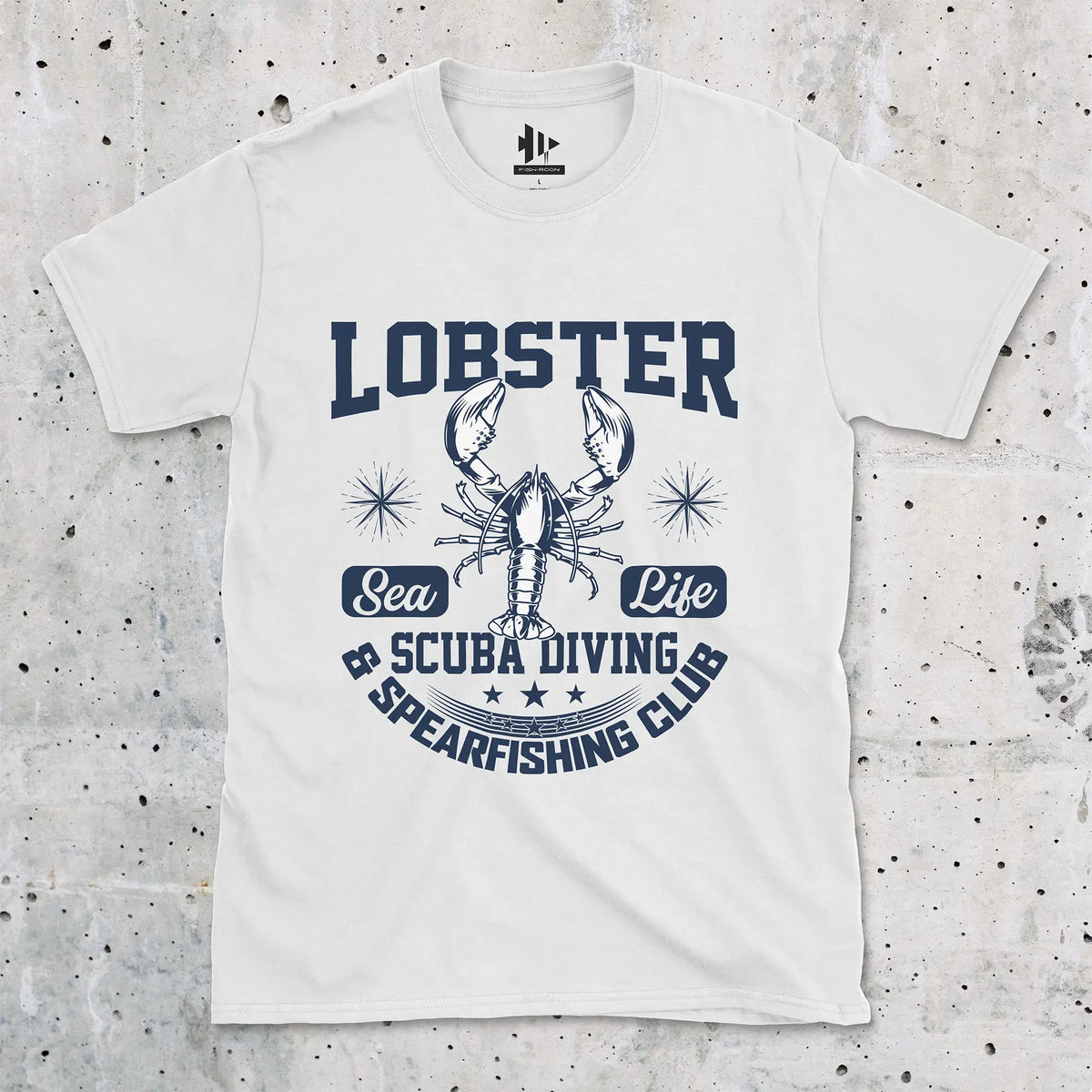 White, Lobster Sea Fishing Tee – fish-room