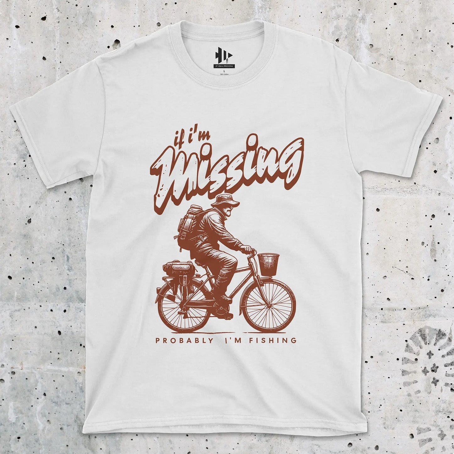 White, If I'm Missing, Probably I'm Fishing Tee – fish-room