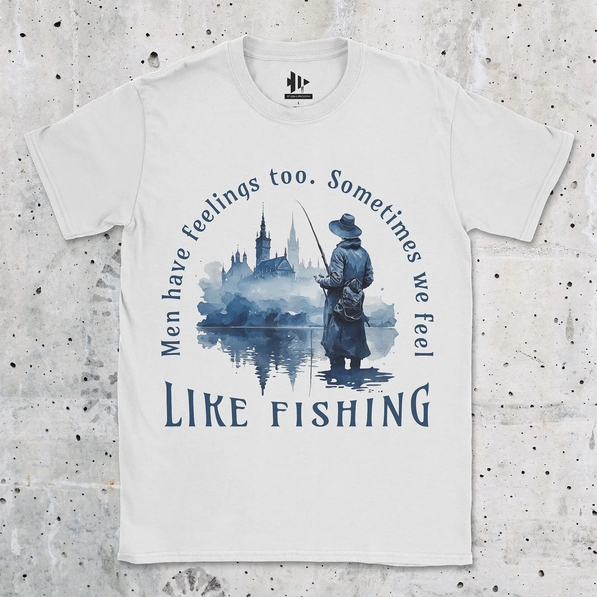White, Men Have Feelings Too Tee – fish-room