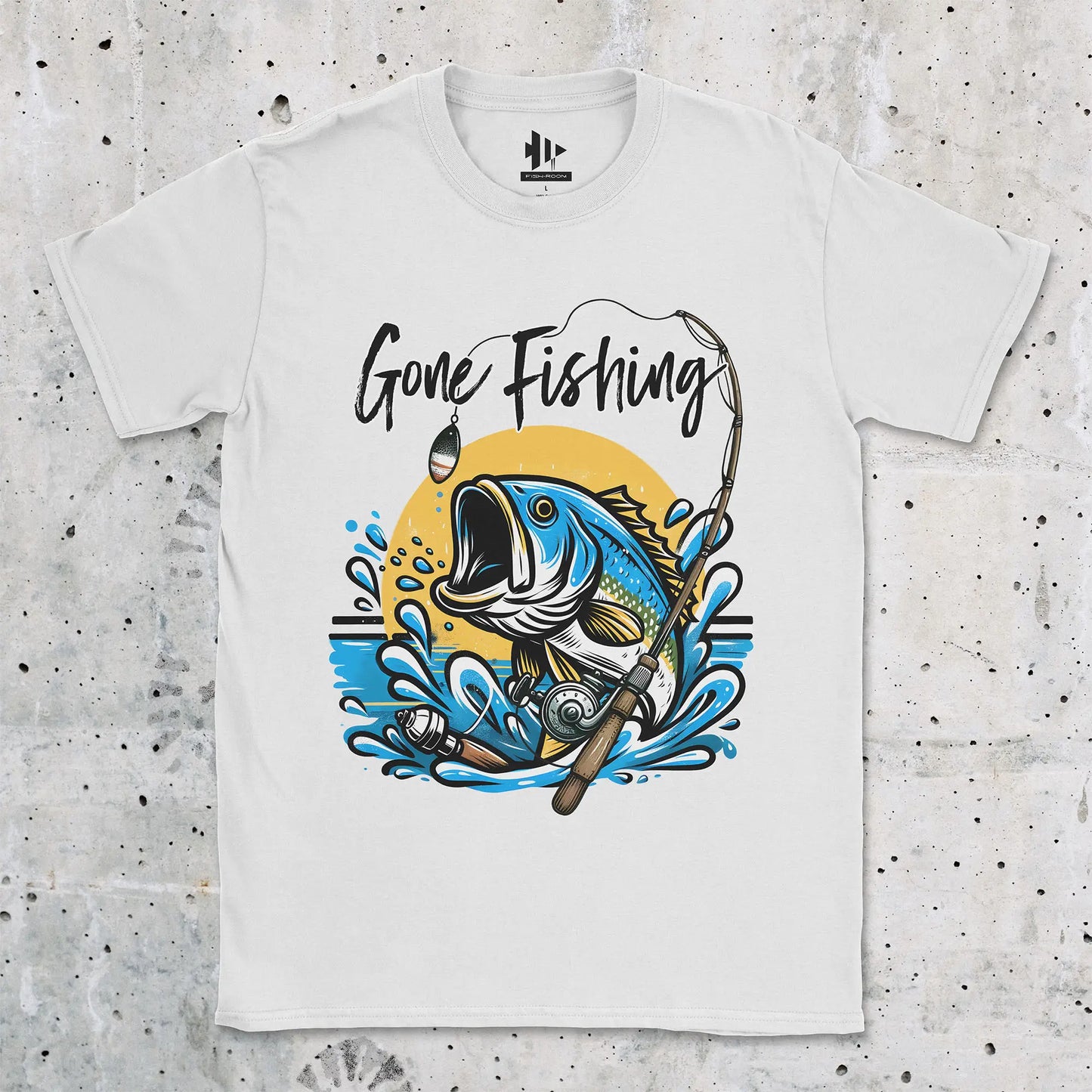 Gone Fishing Tee White T-Shirt
