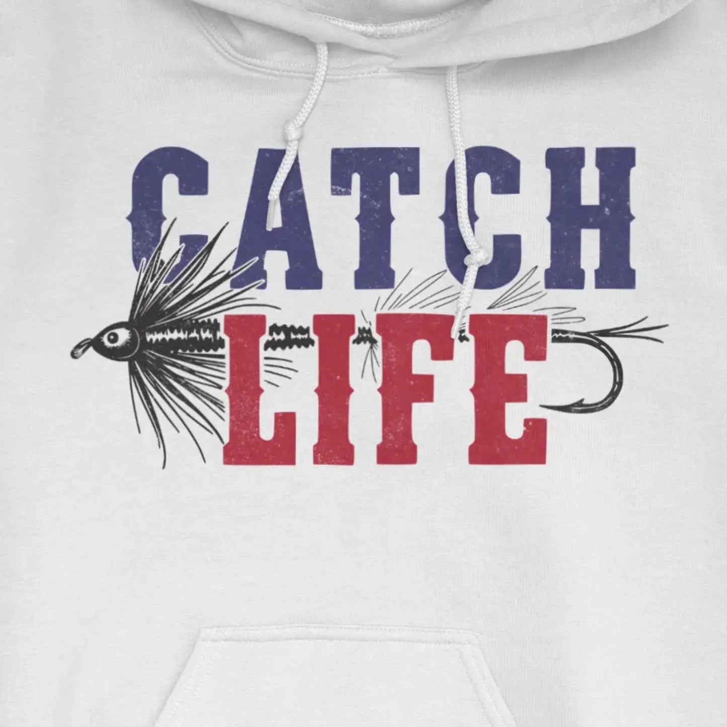 White, Catch Life Hoodie – fish-room