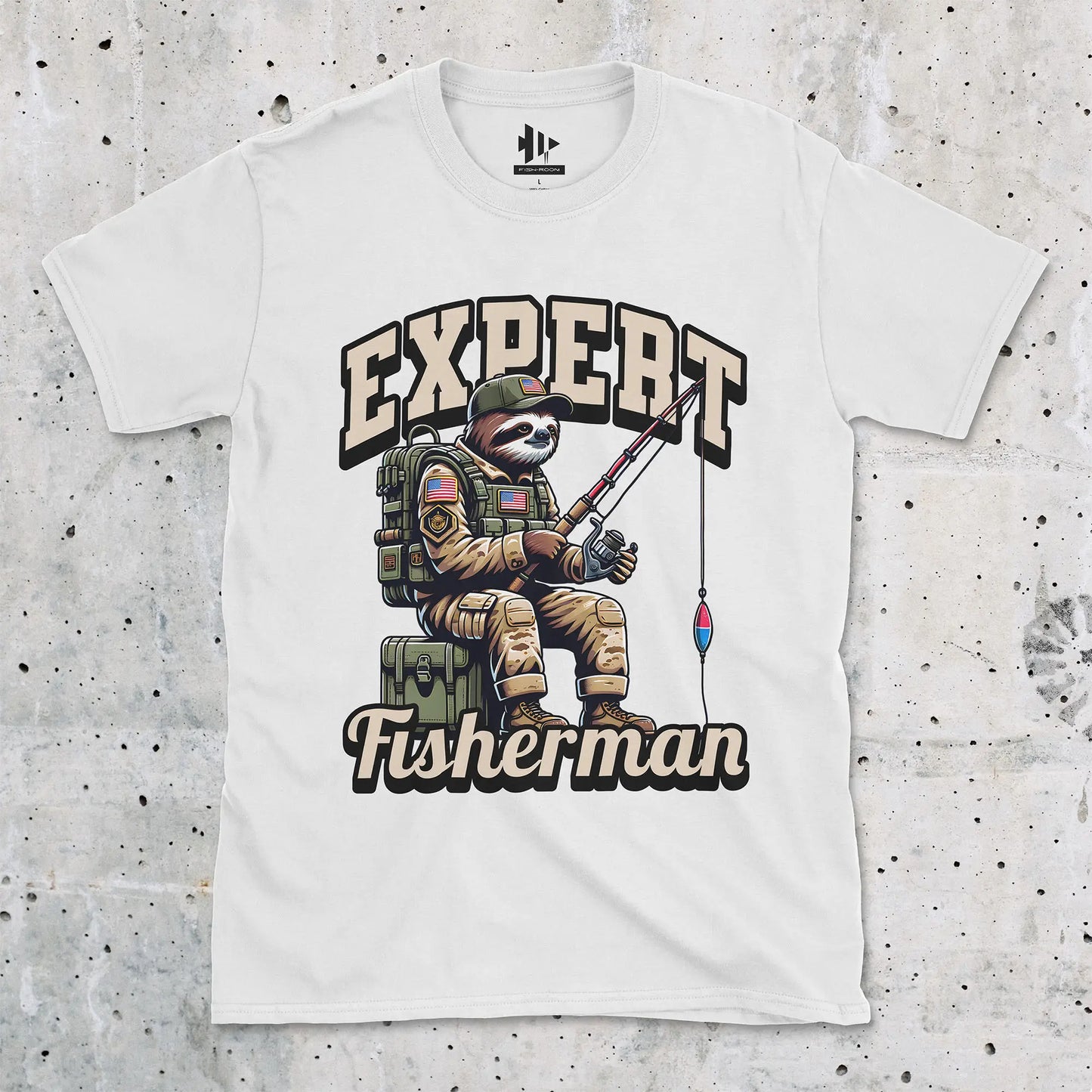 White, Expert Fisherman Tee – fish-room