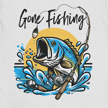 Gone Fishing Tee White T-Shirt