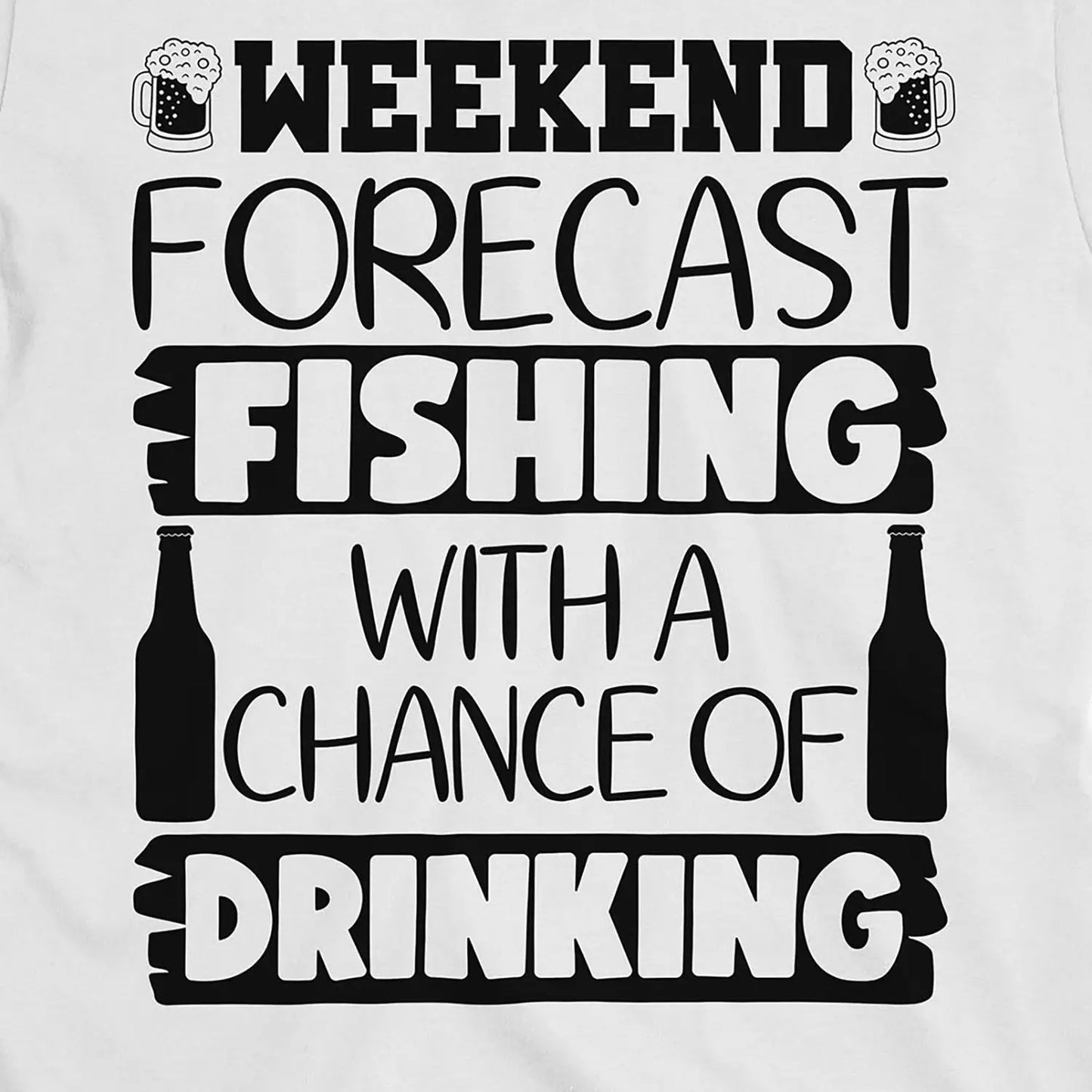 White, Weekend Forecast Tee – fish-room