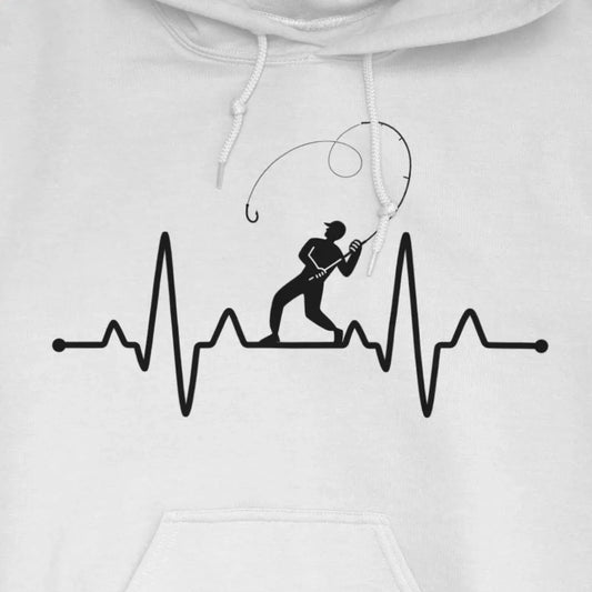 White, Fisherman's Heart Line Hoodie – fish-room
