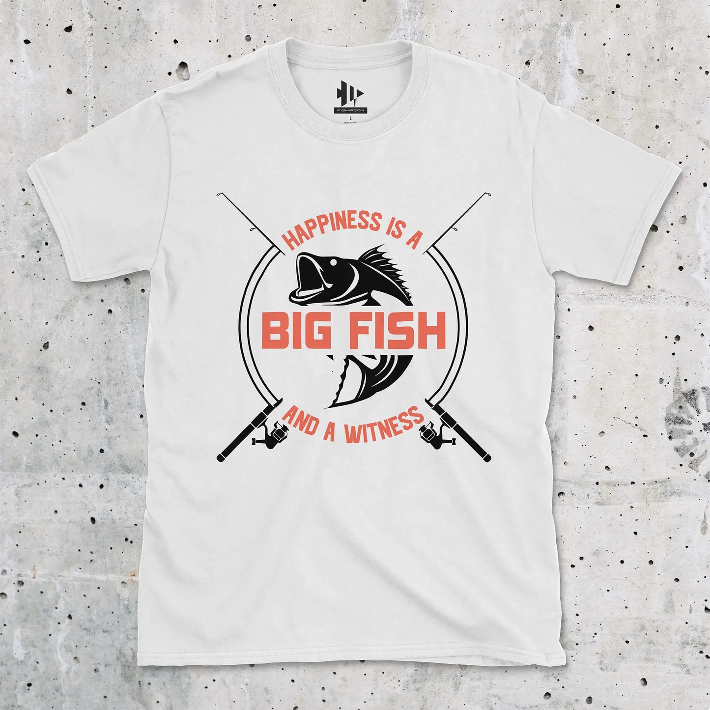 White, Big Fish Happiness Tee – fish-room