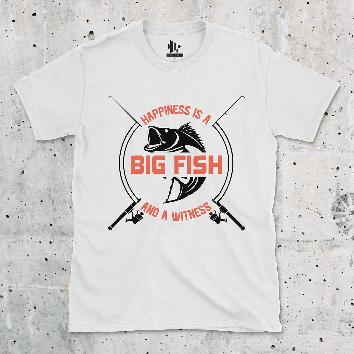White, Big Fish Happiness Tee – fish-room