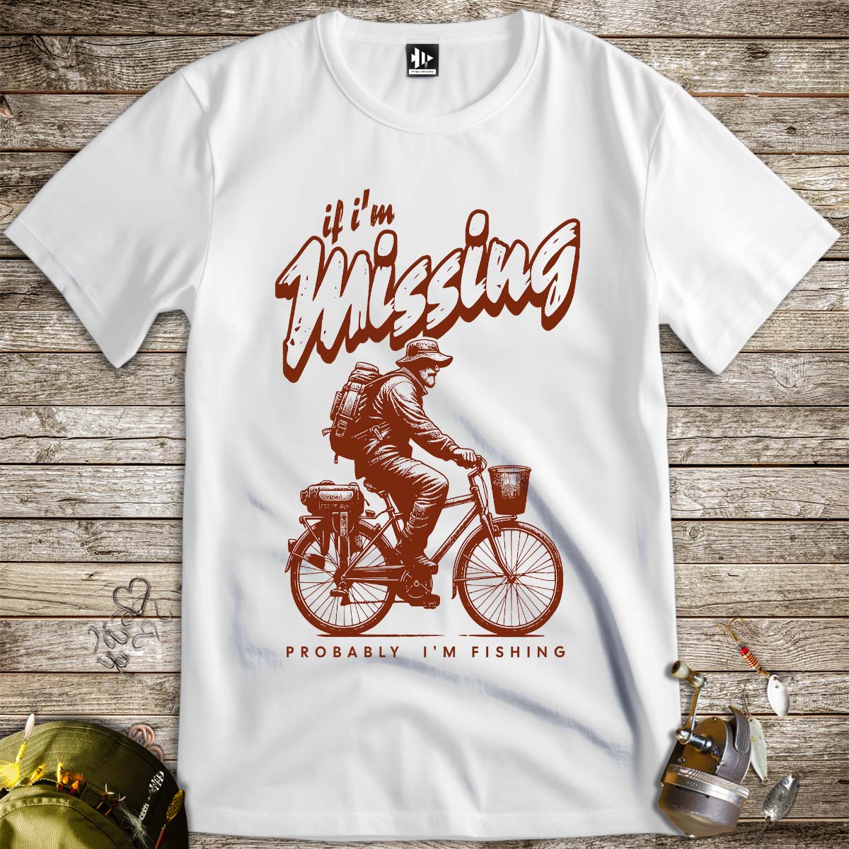 If I'm Missing, Probably I'm Fishing Tee-funny fishing t shirt-FISH-ROOM LLC