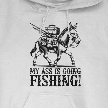 White, My Ass is Going Fishing! Hoodie – fish-room