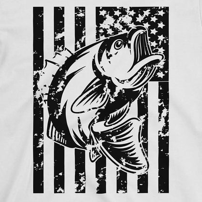 White, Bass Fishing USA Tee – fish-room