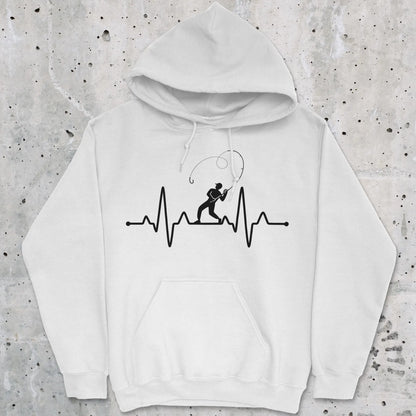 White, Fisherman's Heart Line Hoodie – fish-room
