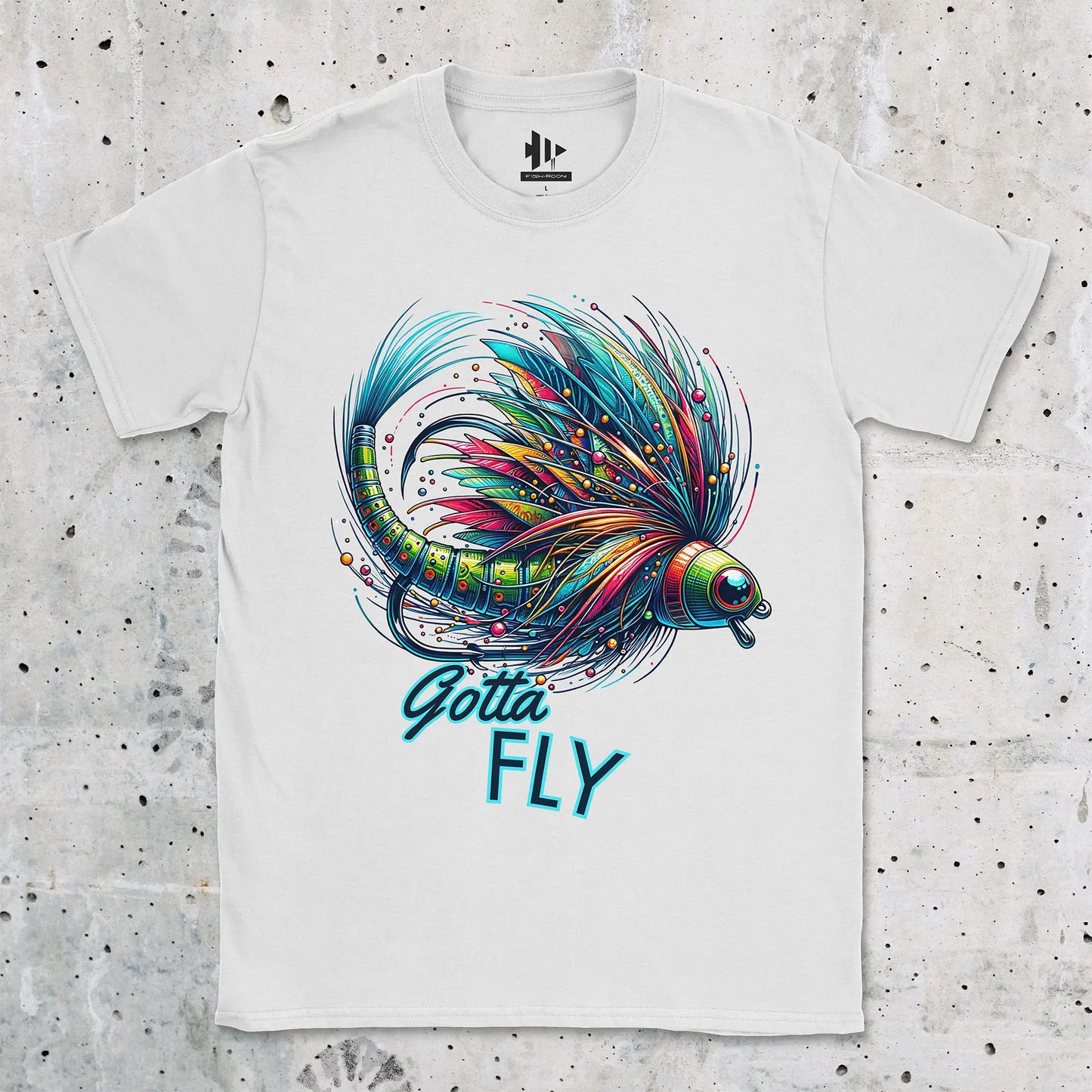 White, Gotta Fly Tee – fish-room