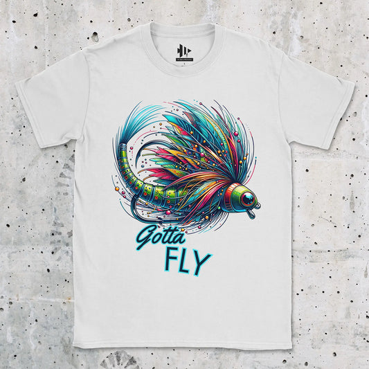 White, Gotta Fly Tee – fish-room