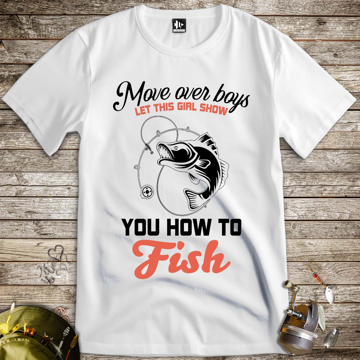 Move Over Boys Tee-funny fishing t shirt-FISH-ROOM LLC