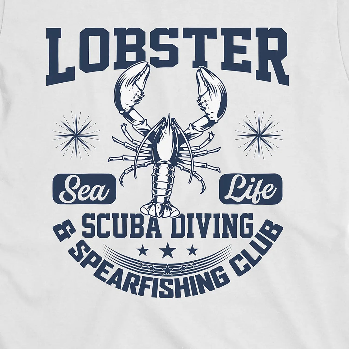 White, Lobster Sea Fishing Tee – fish-room