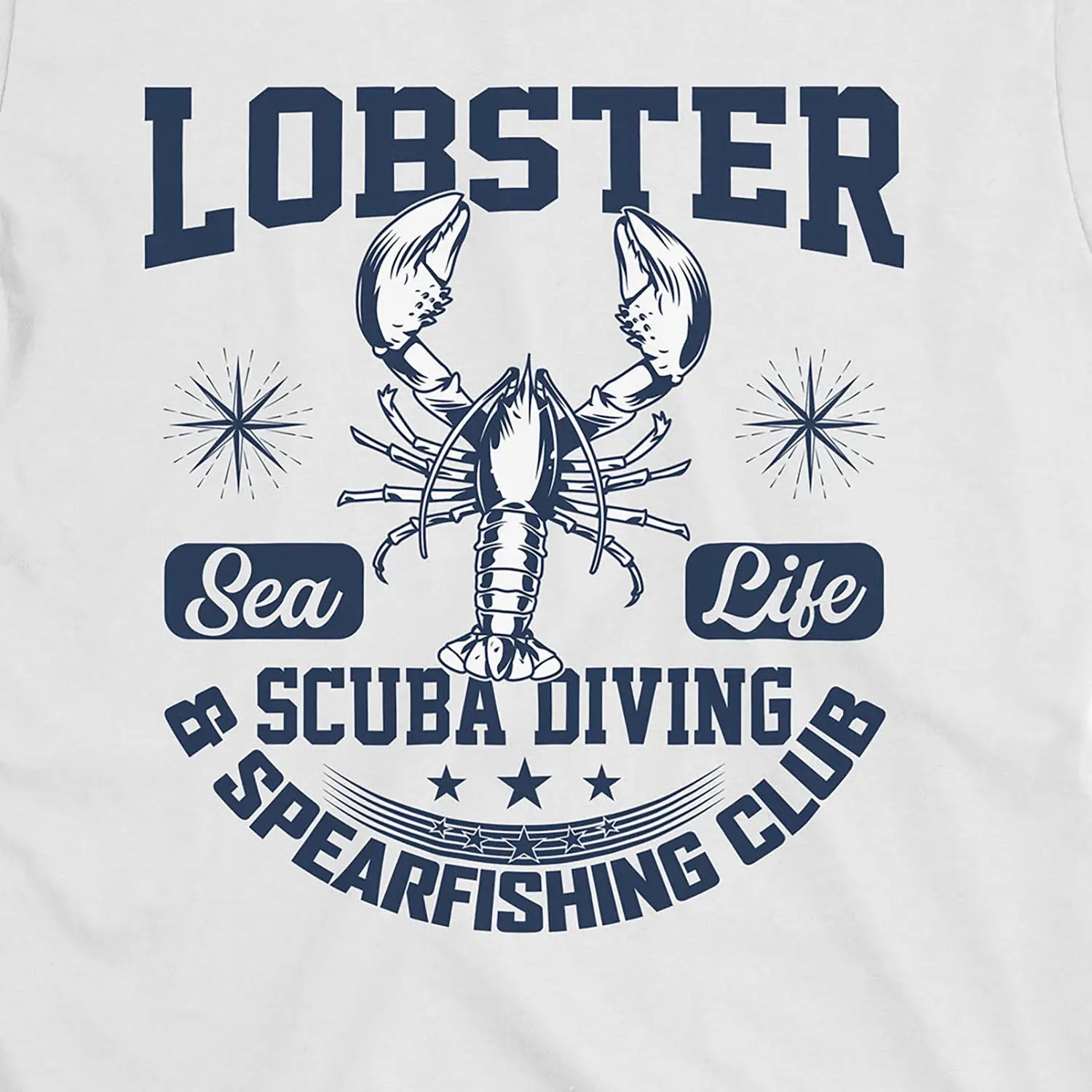 White, Lobster Sea Fishing Tee – fish-room