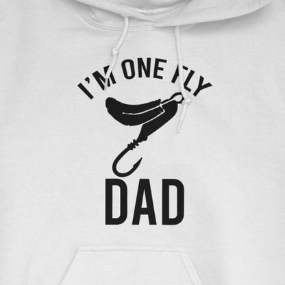 White, I'm One Fly Dad Hoodie – fish-room