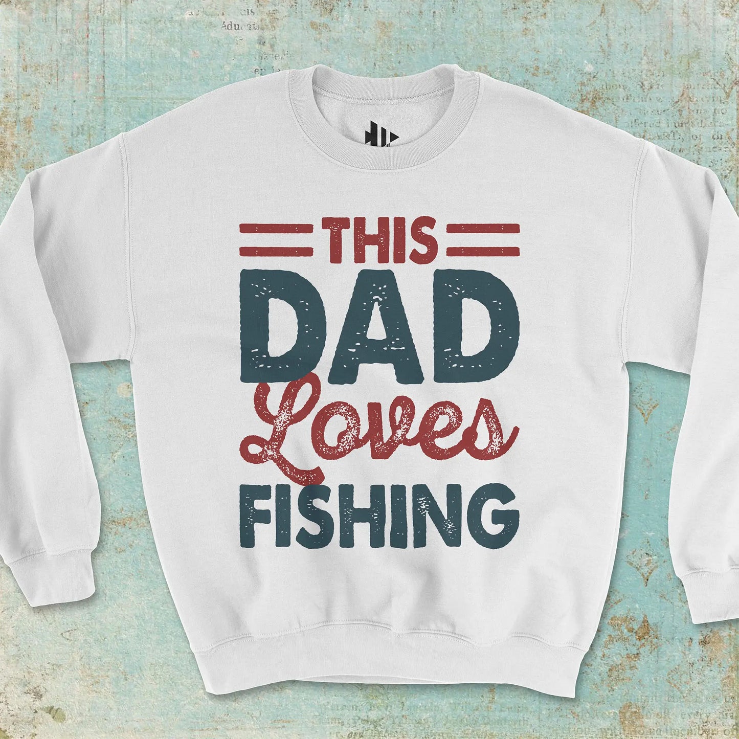 This Dad Loves Fishing Crewneck Sweatshirt