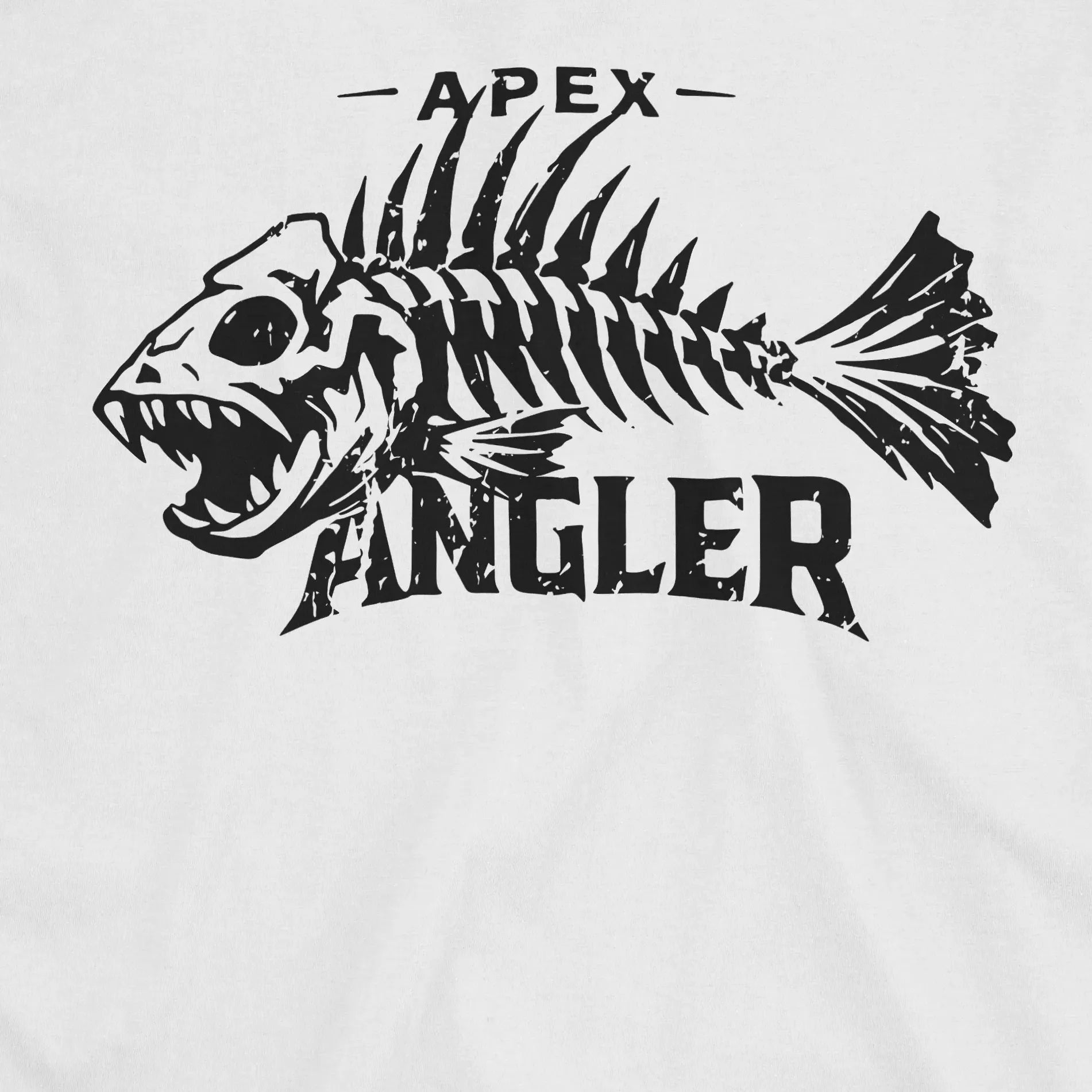 White, Apex Angler Tee – fish-room