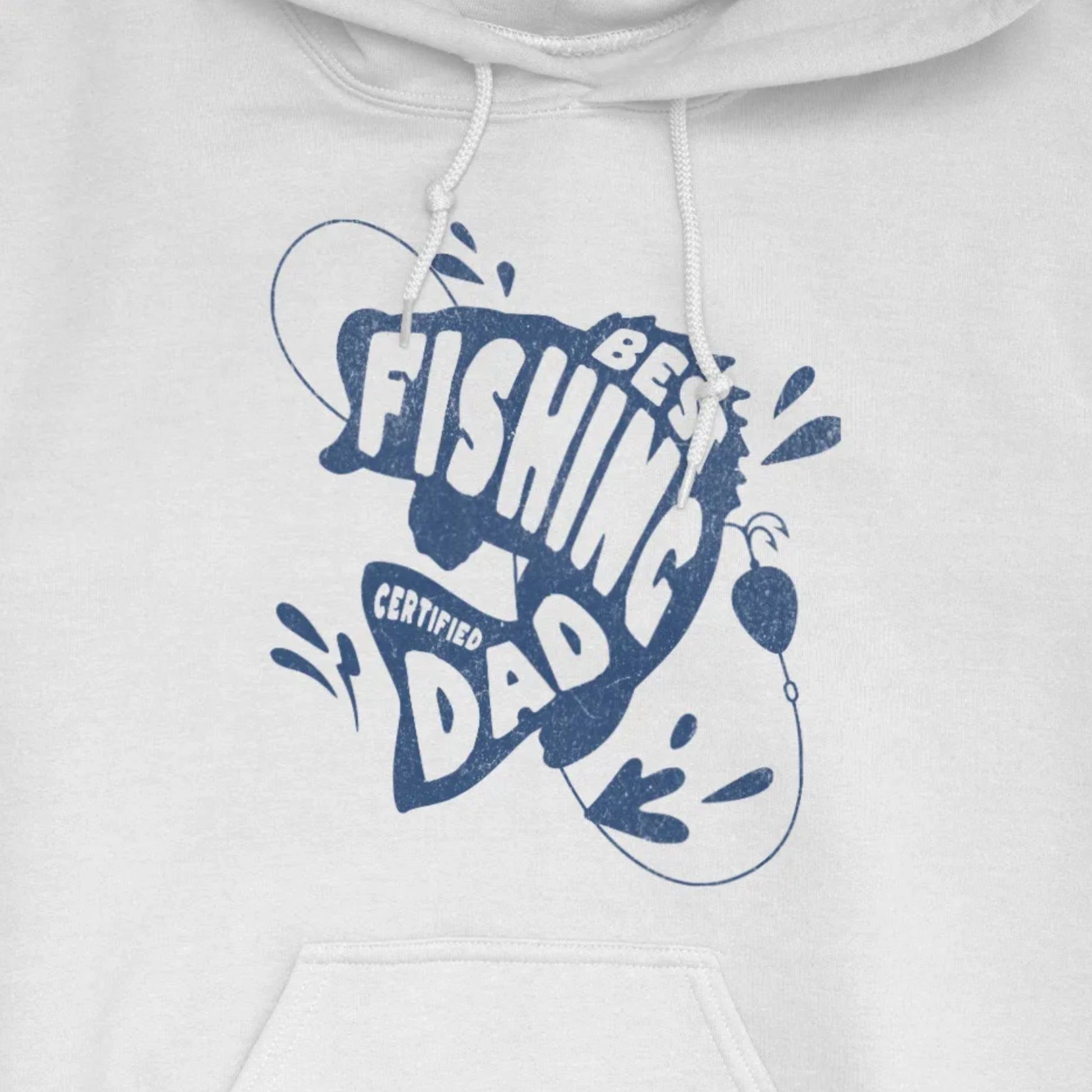 White, Certified Best Fishing Dad Hoodie – fish-room