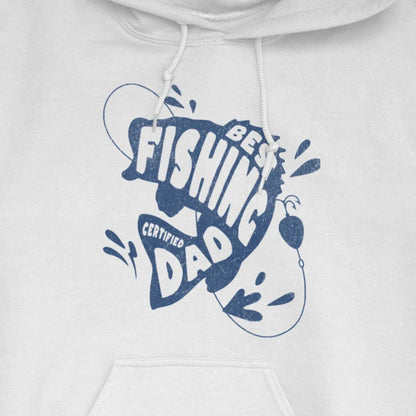 White, Certified Best Fishing Dad Hoodie – fish-room