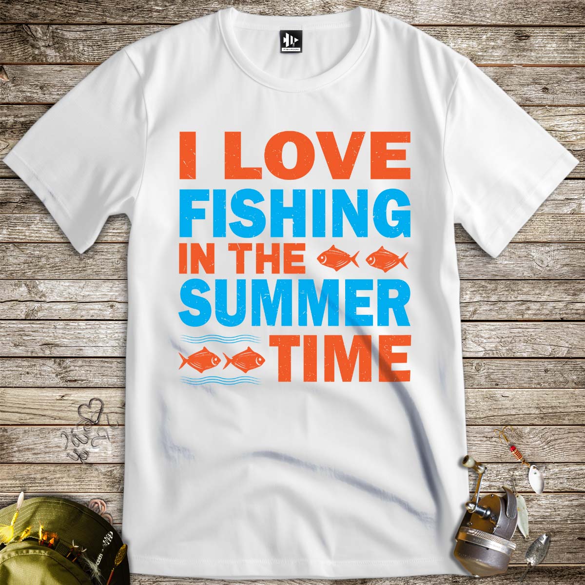 Fishing in She Summer Tee-funny fishing t shirt-FISH-ROOM LLC