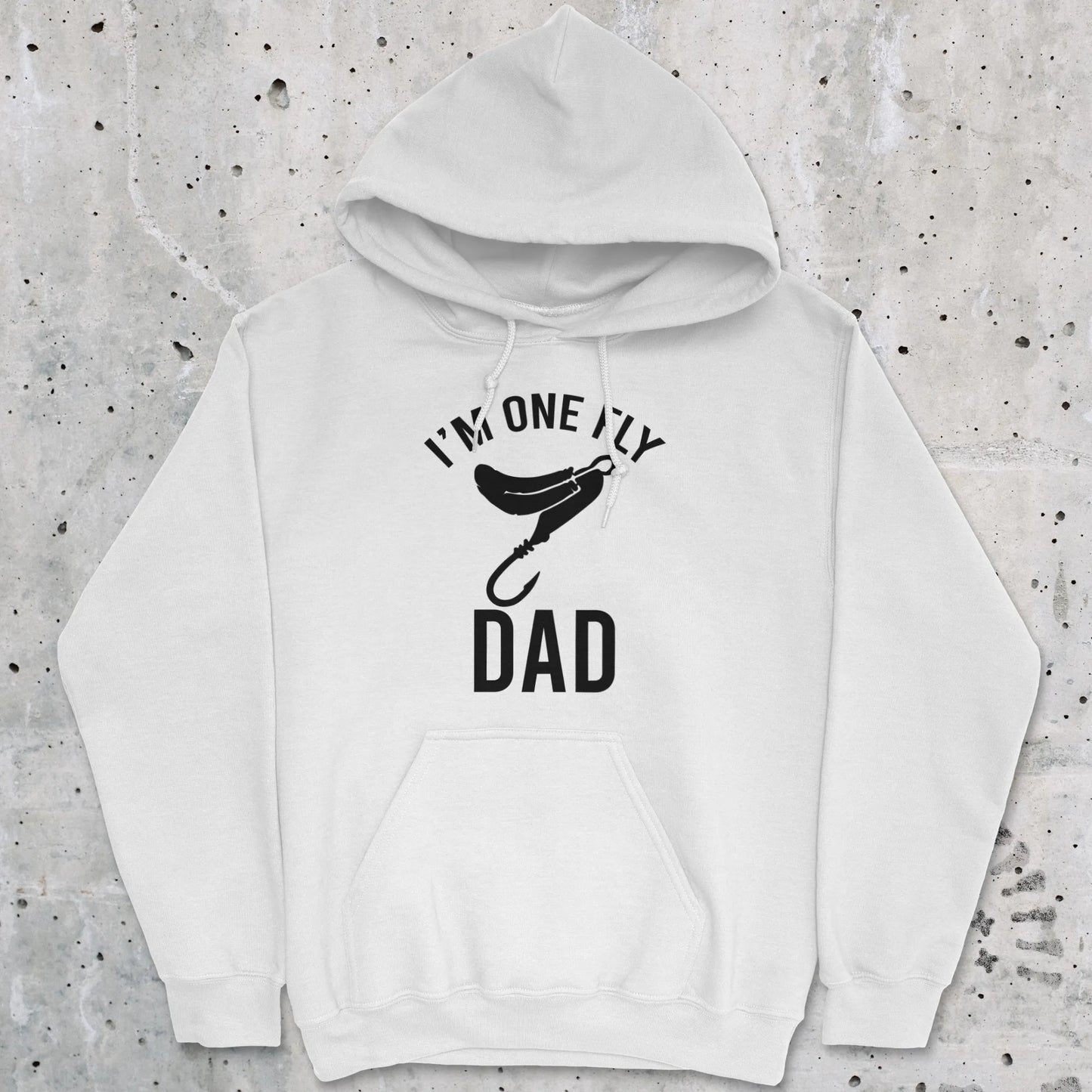 White, I'm One Fly Dad Hoodie – fish-room