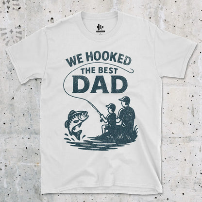 White, We Hooked the Best Dad Tee – fish-room
