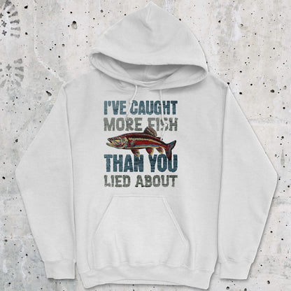 White, I've Caught More Fish Than You Lied About Hoodie – fish-room