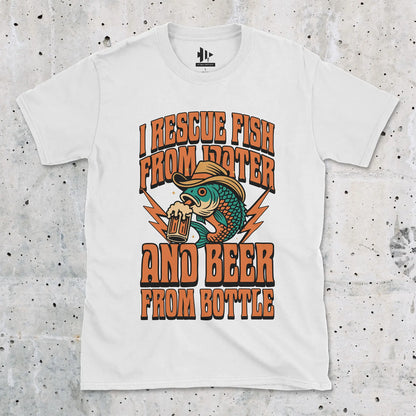 Beer & Bass – Classic Combo Tee White T-Shirt