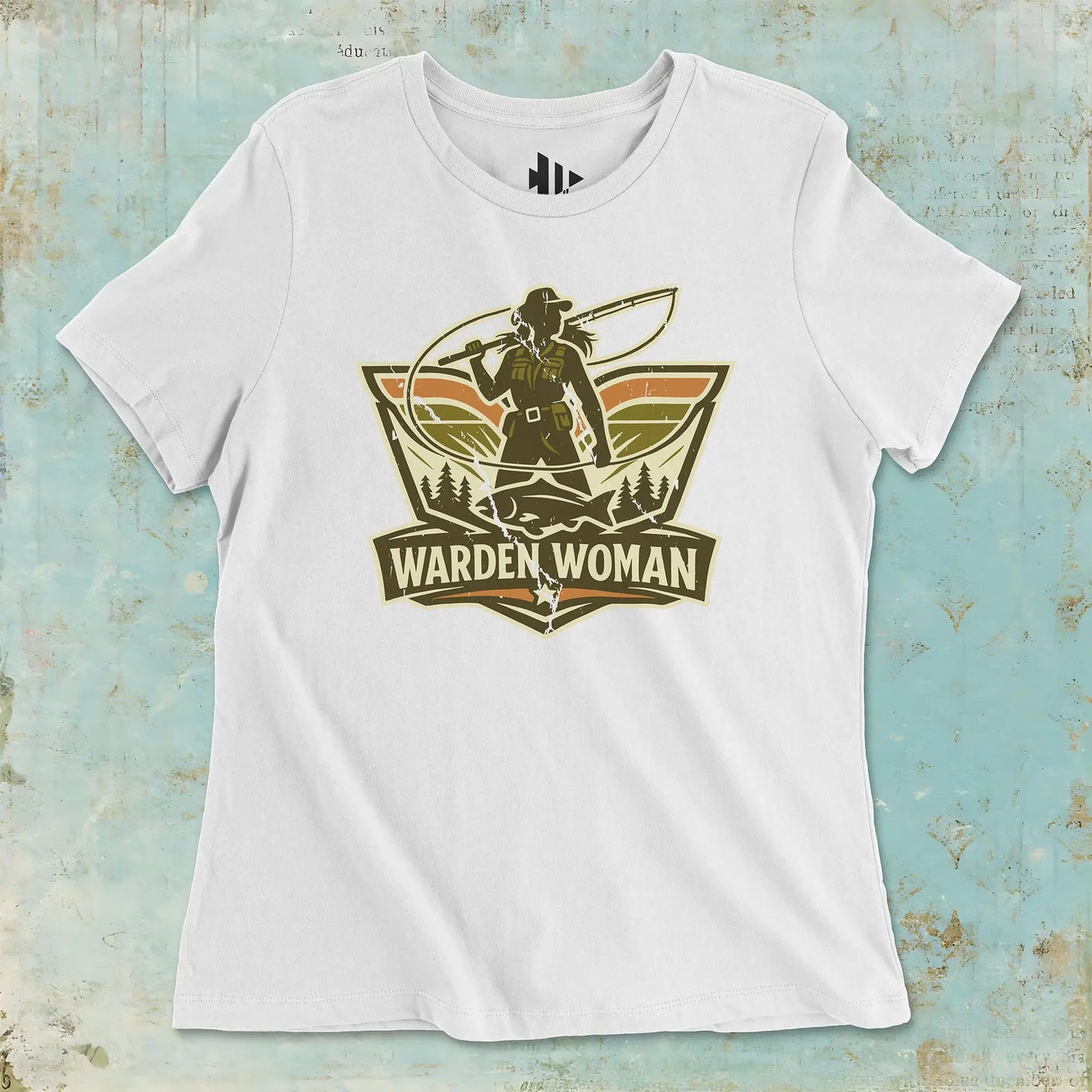 White, Warden Woman Ladies’ Tee – fish-room