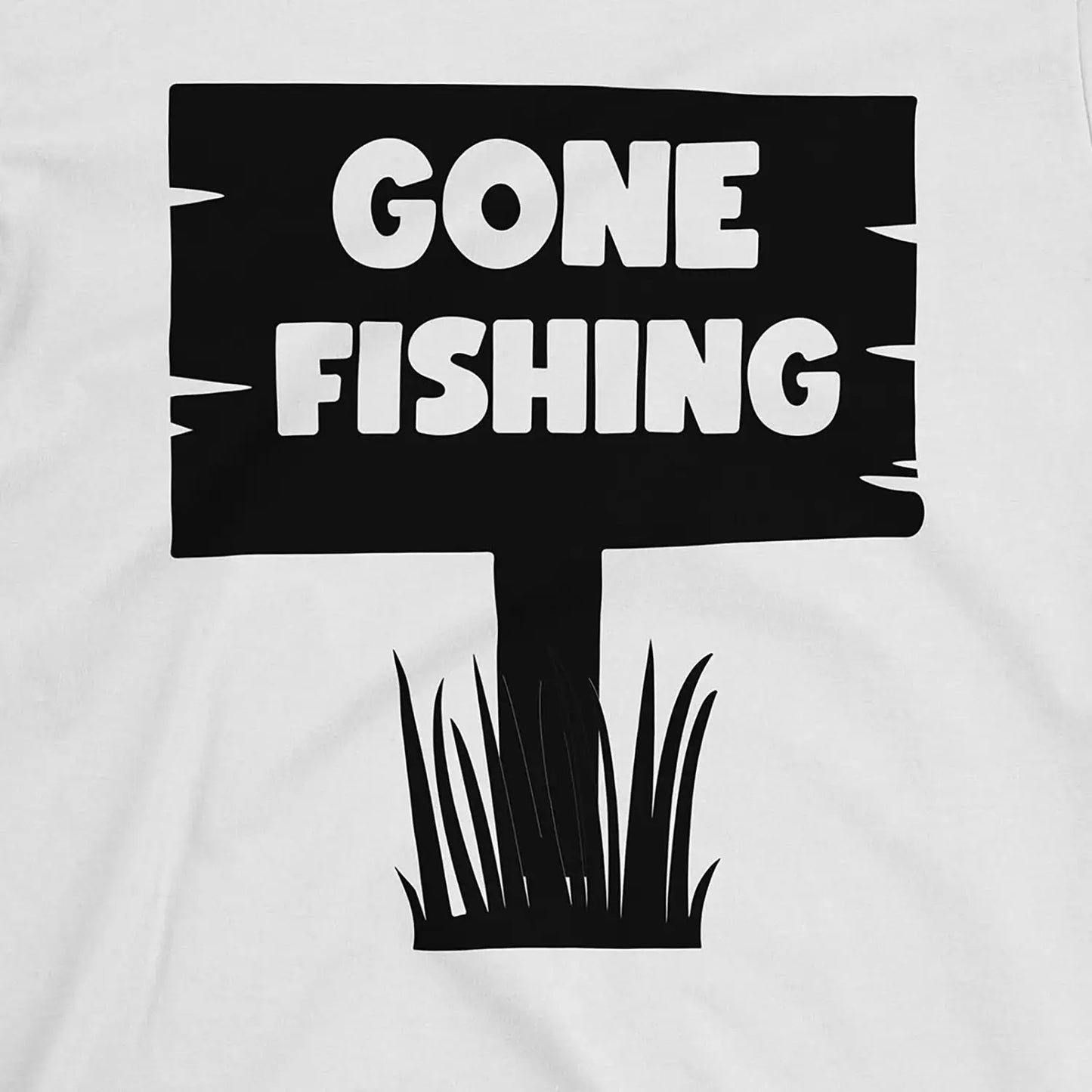 White, Gone Fishing Tee – fish-room
