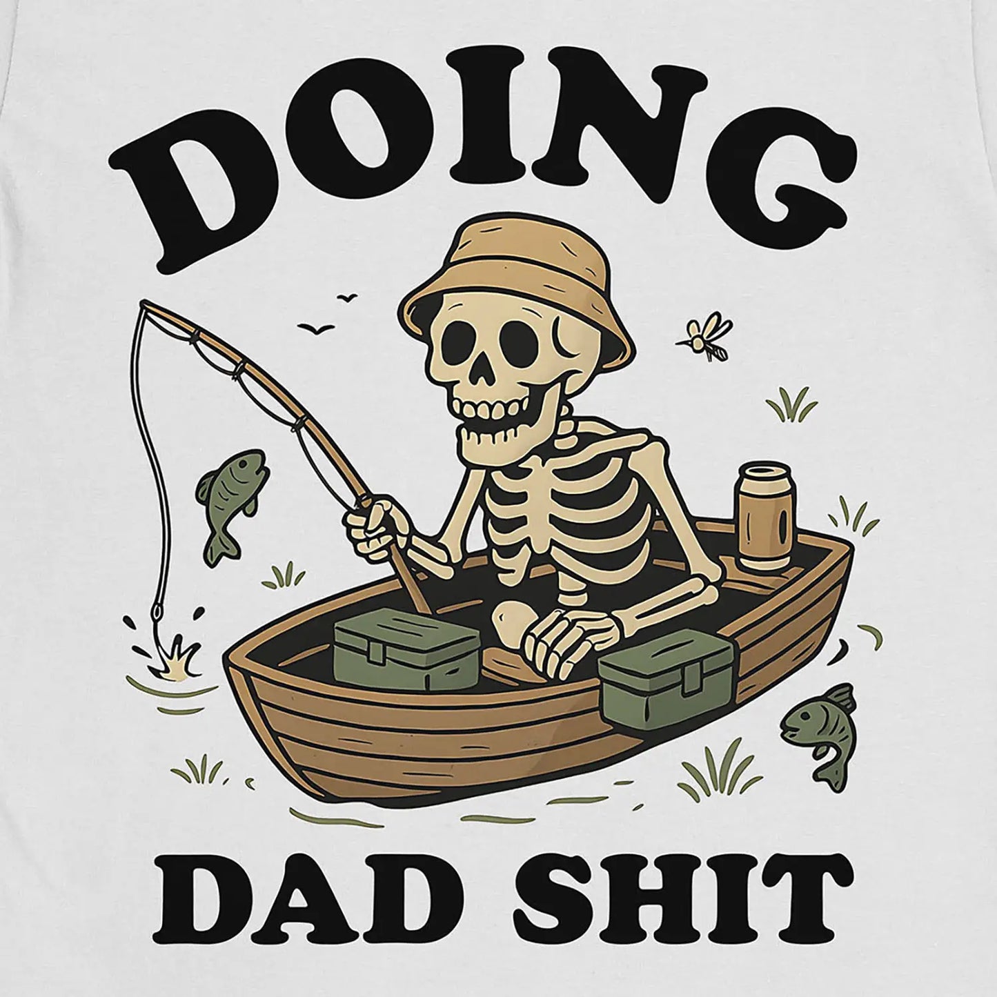 White, Doing Dad Shit Tee – fish-room