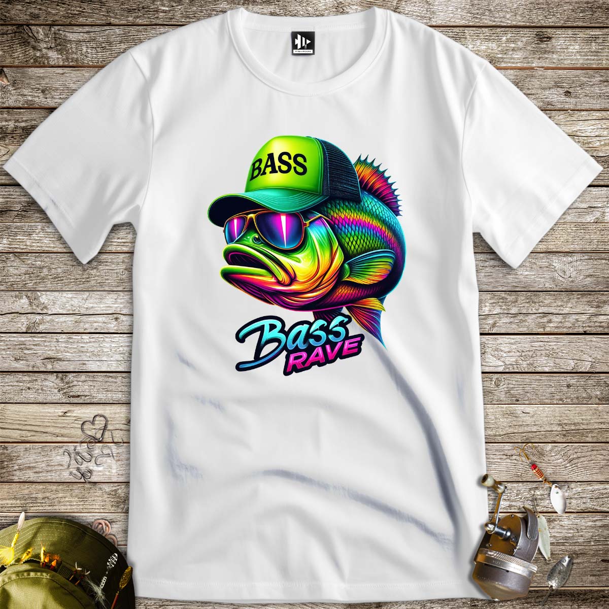 Bass Rave Tee-funny fishing t shirt-FISH-ROOM LLC