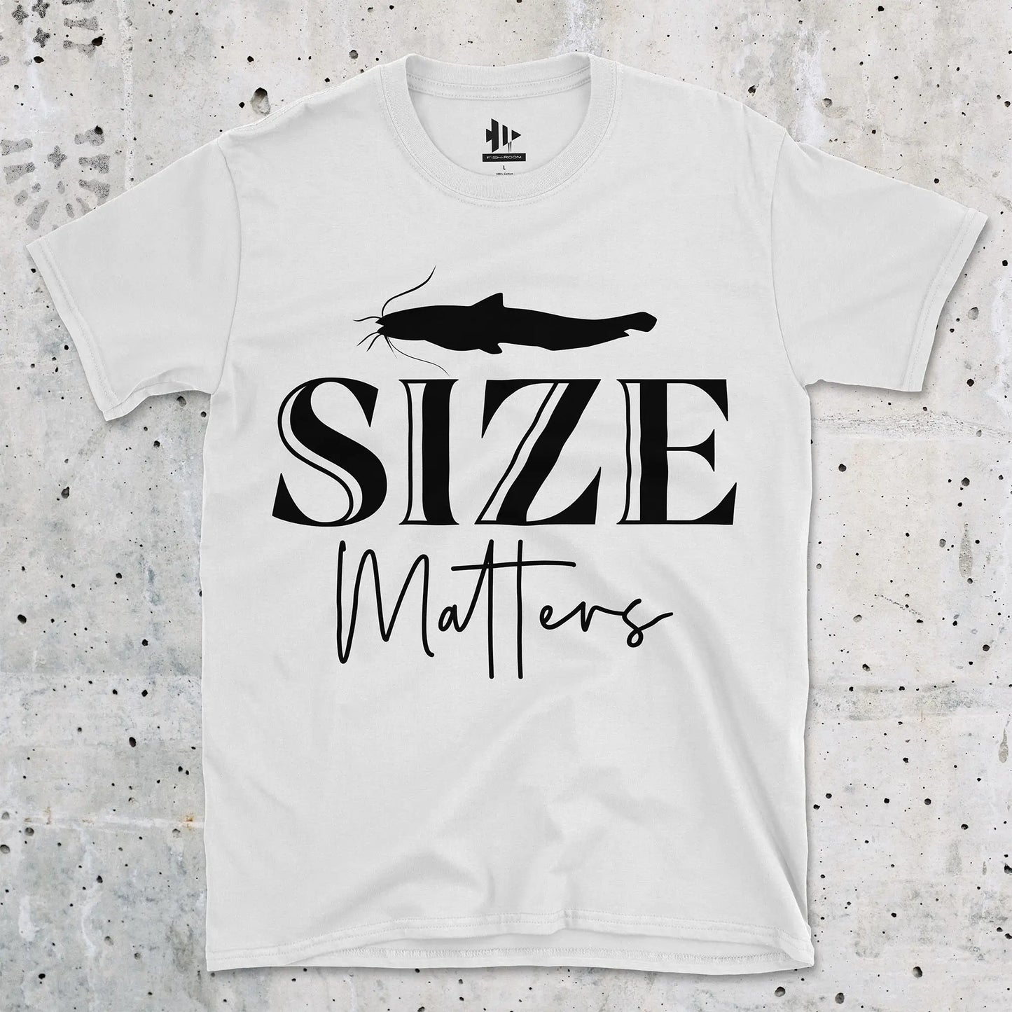 White, Size Matters Tee – fish-room