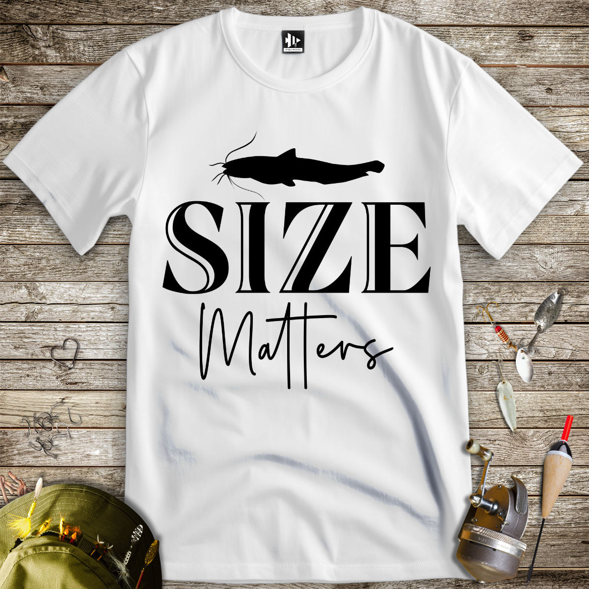 Size Matters Tee-funny fishing t shirt-FISH-ROOM LLC