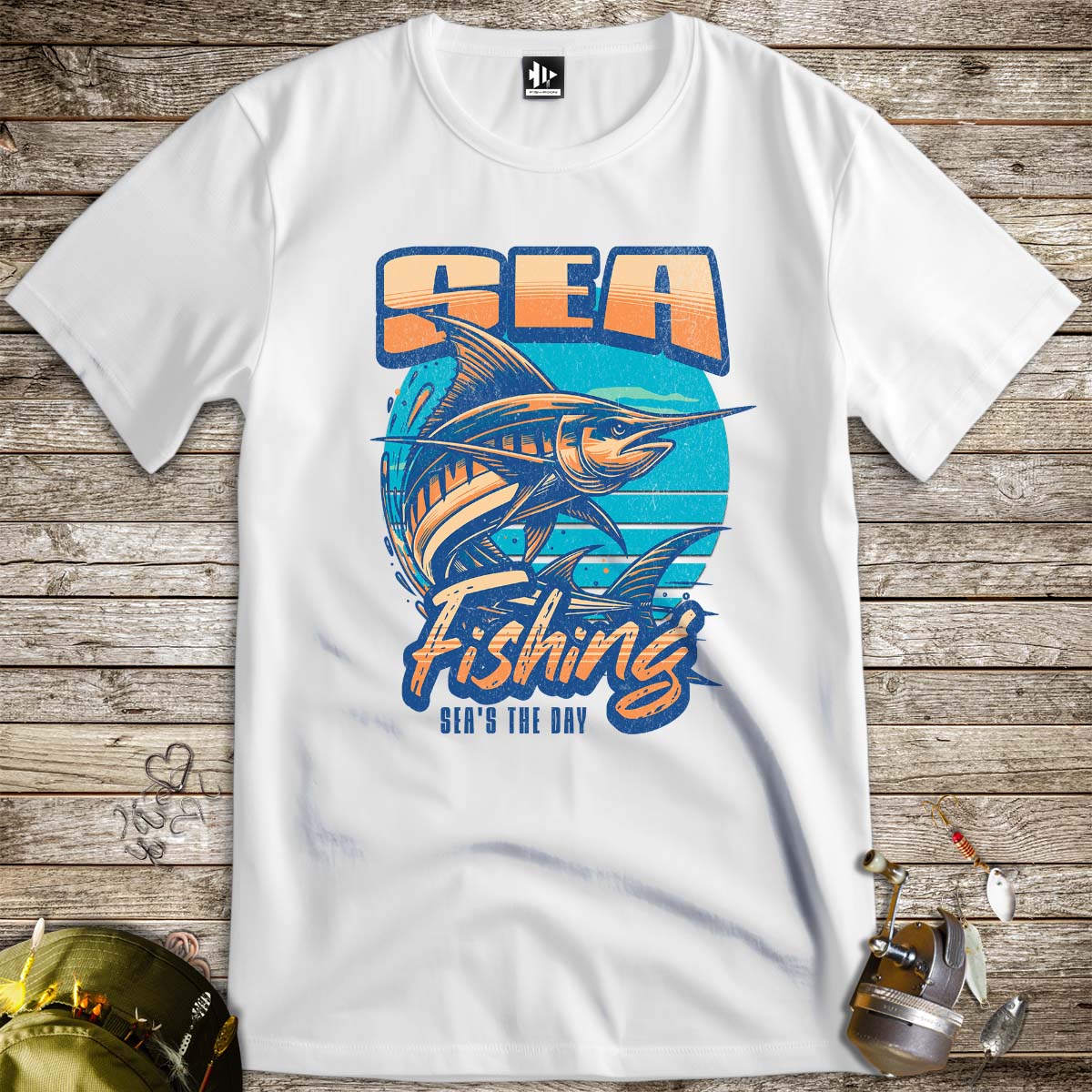 Sea Fishing, Sea's the day Tee-funny fishing t shirt-FISH-ROOM LLC