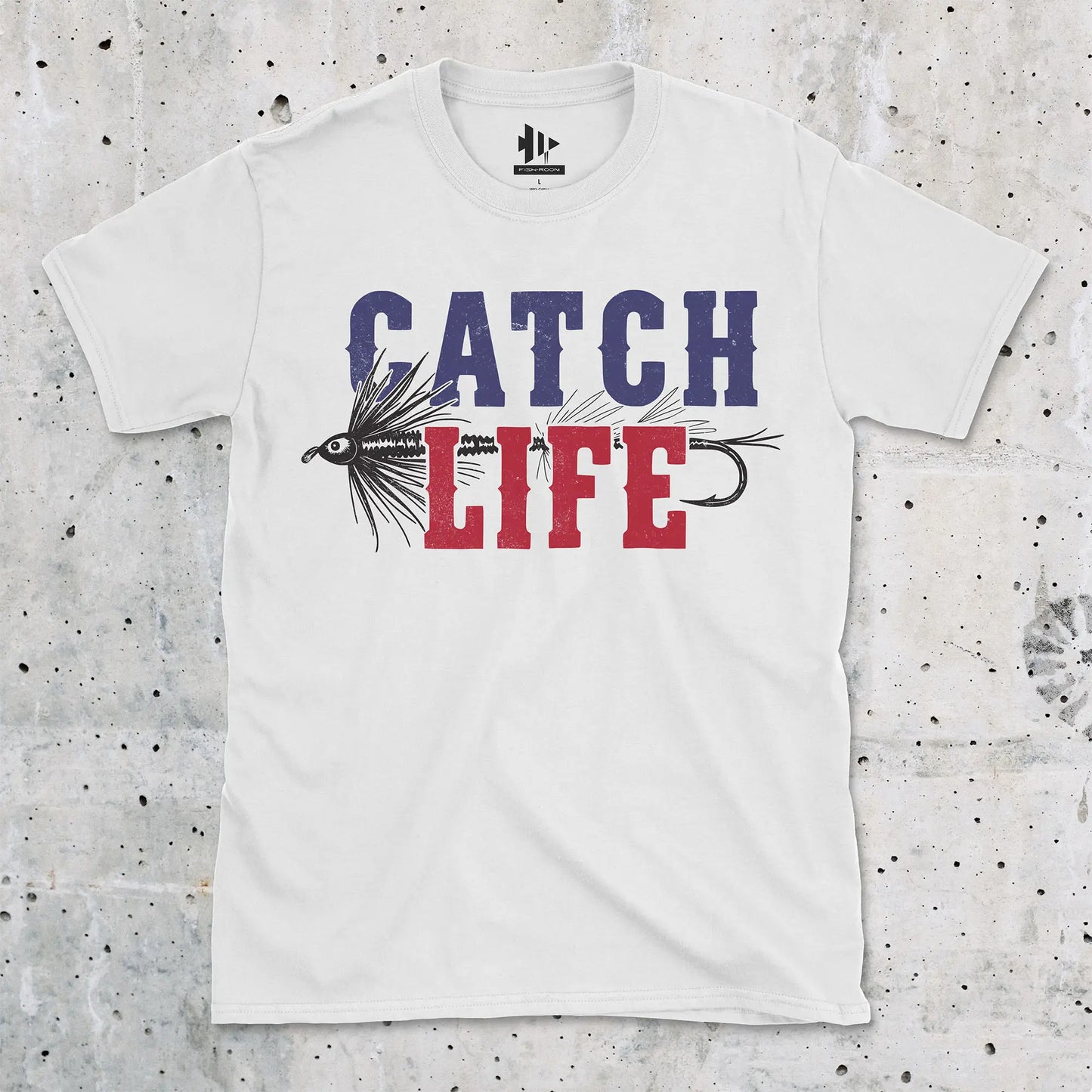 White, Catch Life Tee – fish-room