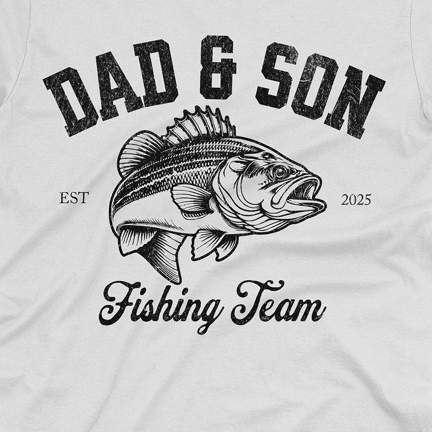 Dad & Son Fishing Team Tee