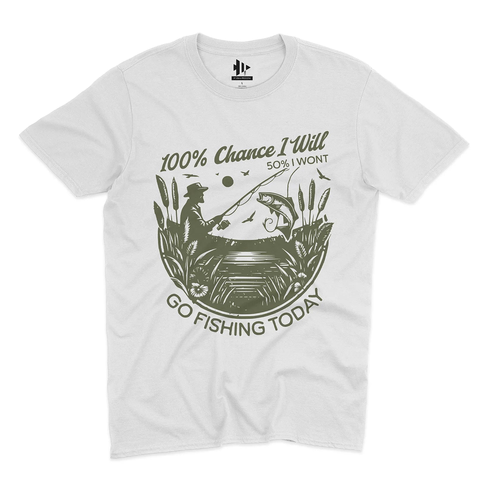 100% Fishing Day Tee