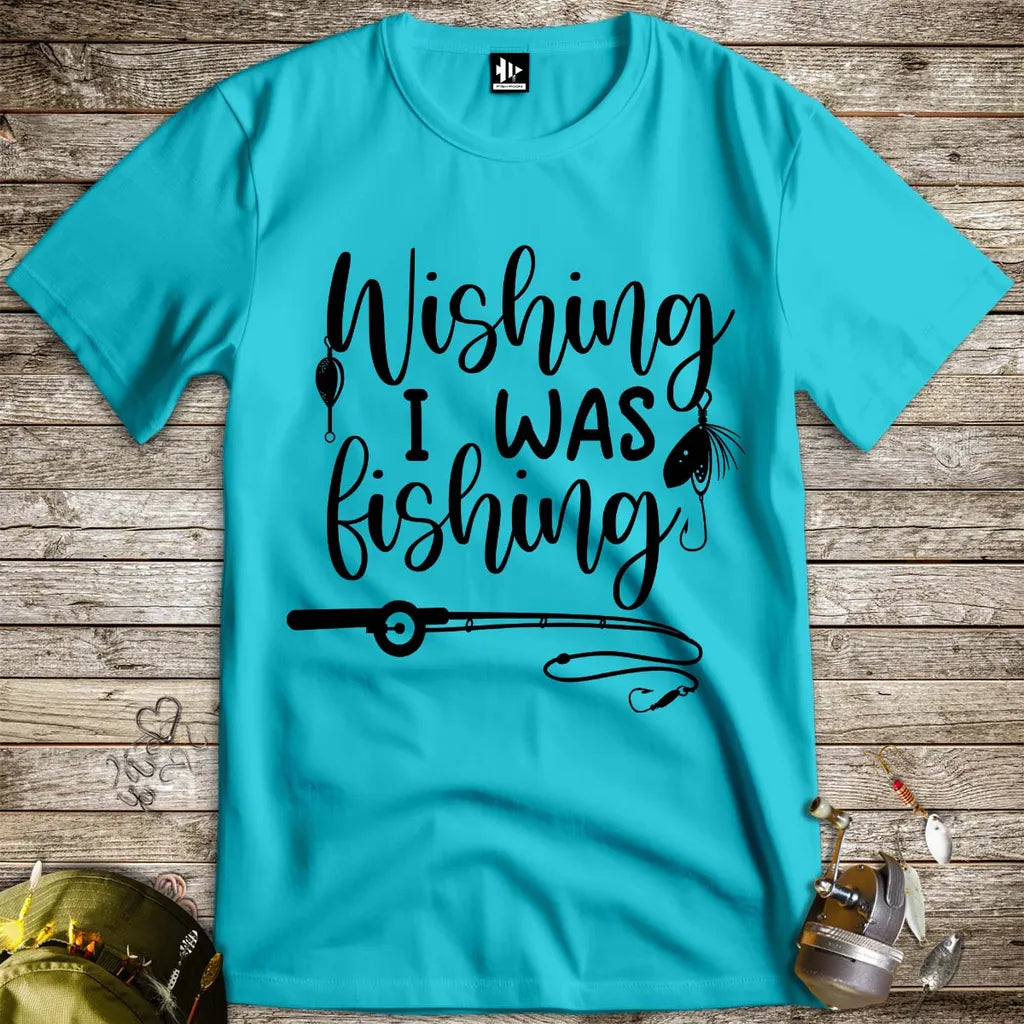 Wishing I was Fishing Tee - FISH - ROOM LLC