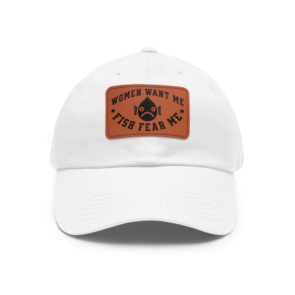 Women Want Me Fish Fear Me Dad Hat - FISH - ROOM LLC