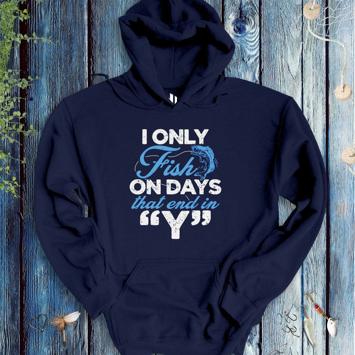 'Y’ - Day Fishing Hoodie - FISH - ROOM LLC
