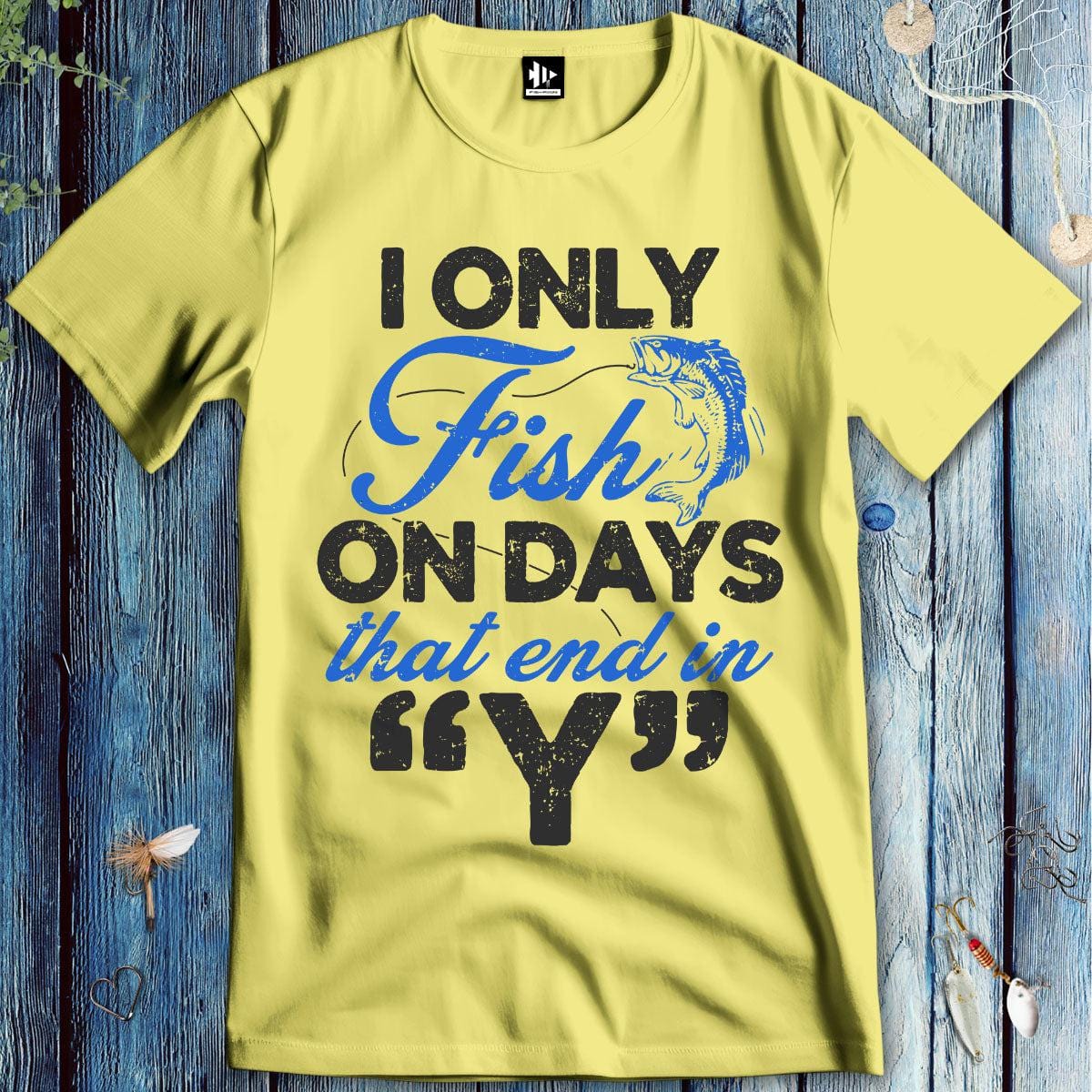 fish-room llc T-Shirt Cornsilk / S ‘Y’-Day Fishing T-Shirt